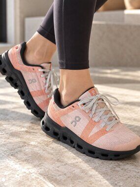 On Cloudgo Lightweight Women's Running Shoes in Peach/Orange